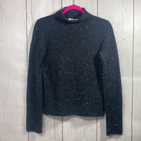 Madewell Wool Blend Mock Neck Sweater Minimalist Cozy Academia Soft Grunge - Picture 6 of 13